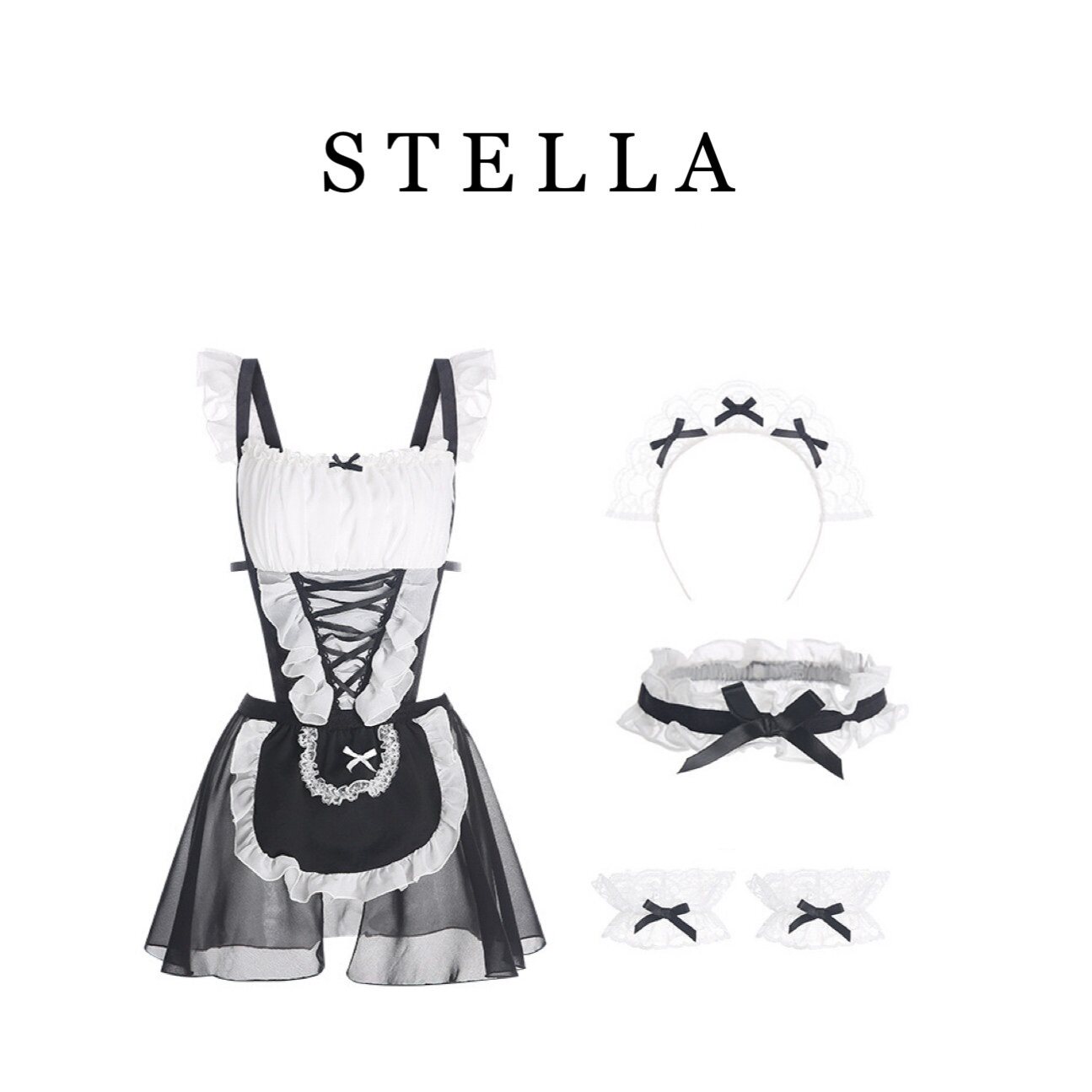 STELLA高级感仆人装二次元Cosplay可爱女佣裙女装套装