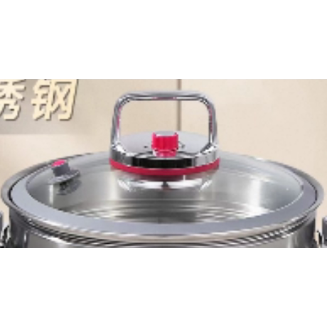 迈巴勒灰色二代微压汤锅-锅盖（含提手）配件图片