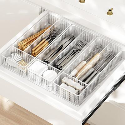 御仕家抽屉分隔收纳盒厨房餐具橱柜内置筷子刀叉勺锅铲分隔置物架