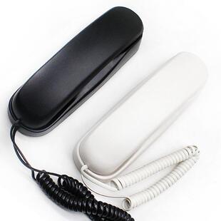 免电池大铃声壁挂电话机有线固定迷你小座机酒店宾馆挂墙内线分机