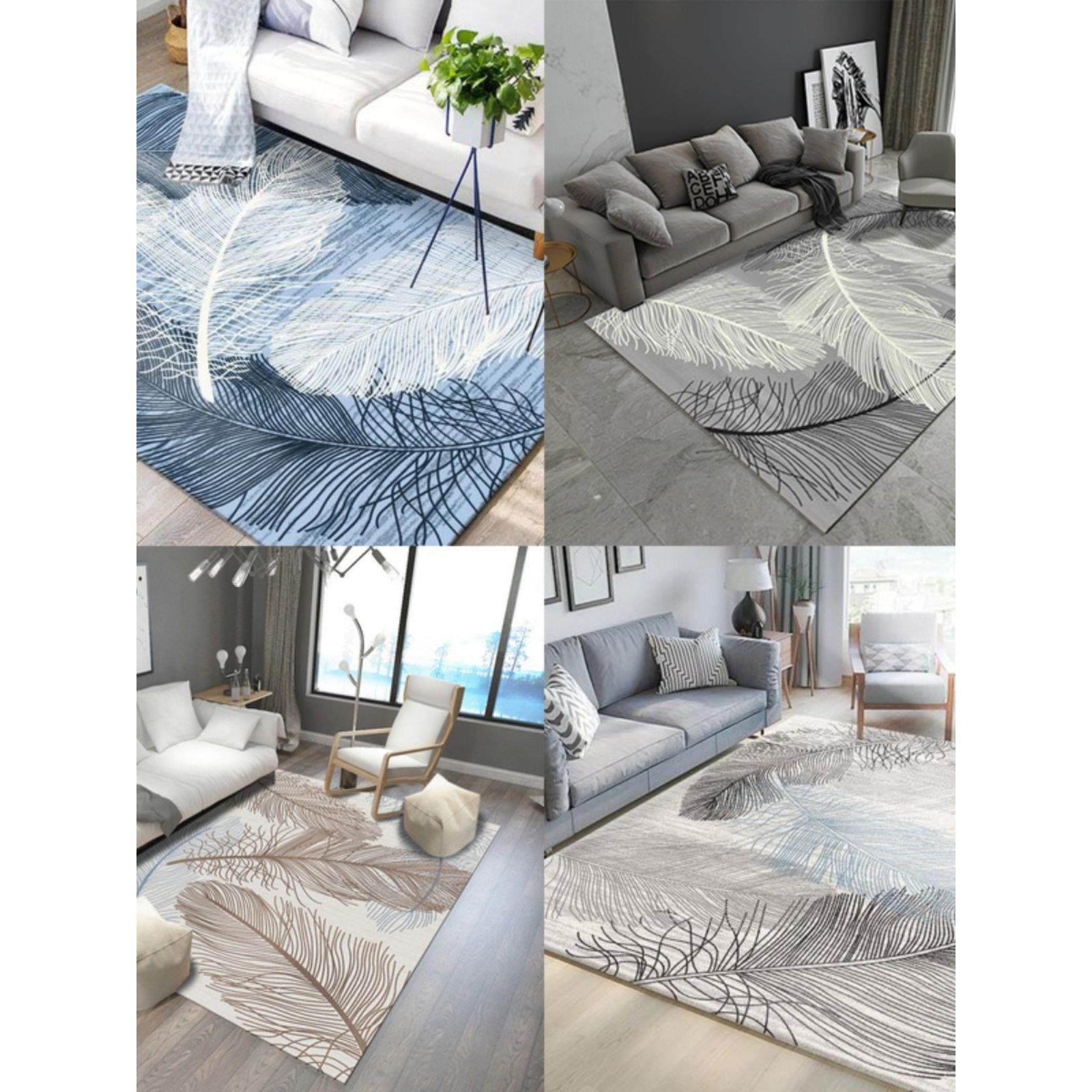 北欧客厅地毯轻奢羽毛沙发茶几网红少女ins卧室满铺可爱房间地垫,居家布艺,地毯,淘宝优惠券,粉丝福利购,淘宝优惠卷