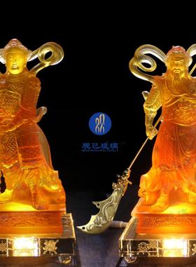 釉面佛像，加兰卫都陀，菩萨，吴，财神，关二爷，关公摆件，开业