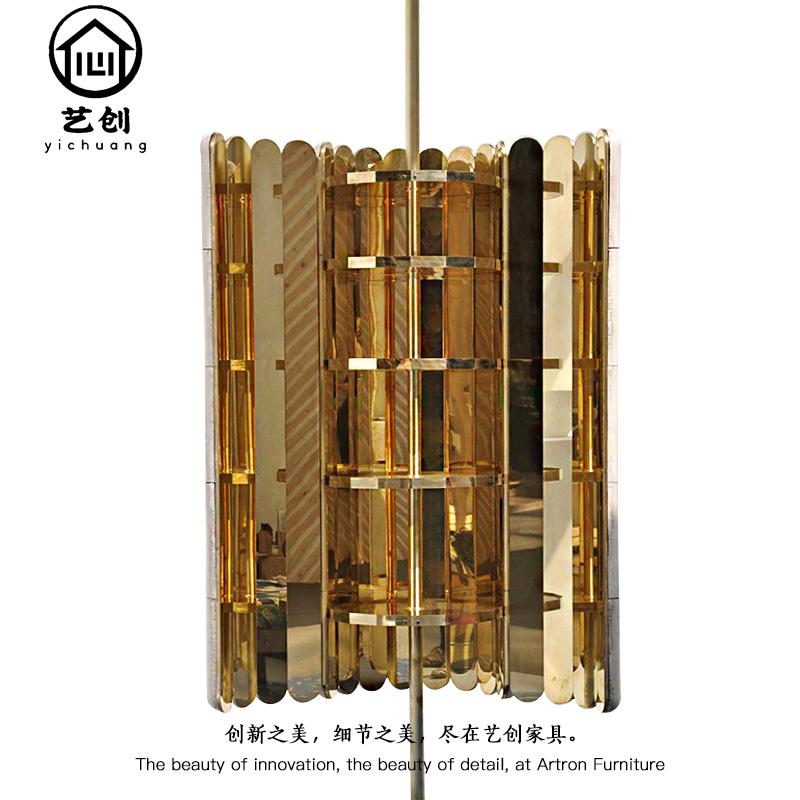 意式极简家用客厅别墅红酒柜玻璃