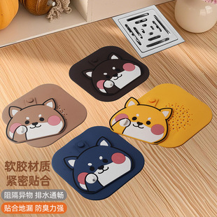 多功能两合一防臭过滤地漏盖卫生间洗澡挡头发防止异味卡通地漏贴