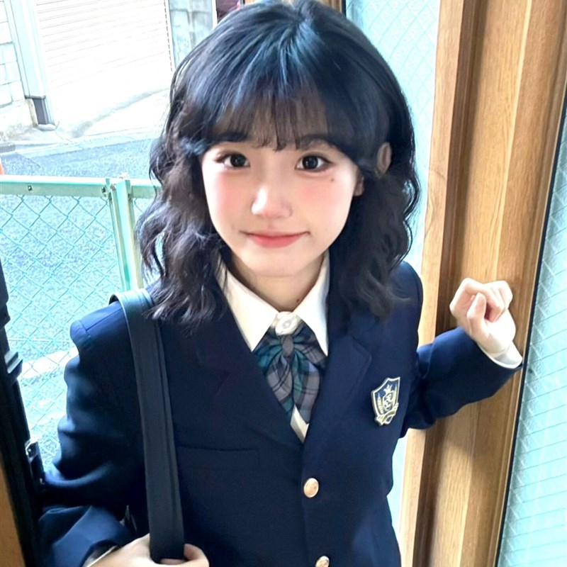 速发JK制服外套学院风三校感绀色供粒扣西服套装春秋冬