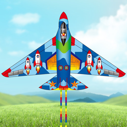 速发飞机风筝2024年风款潍易儿童战斗机成人大人专用高档微新坊飞