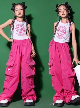 速发少儿hiph士p舞蹈演出服爵o舞表演服装孩夏嘻哈童舞秀街走潮服
