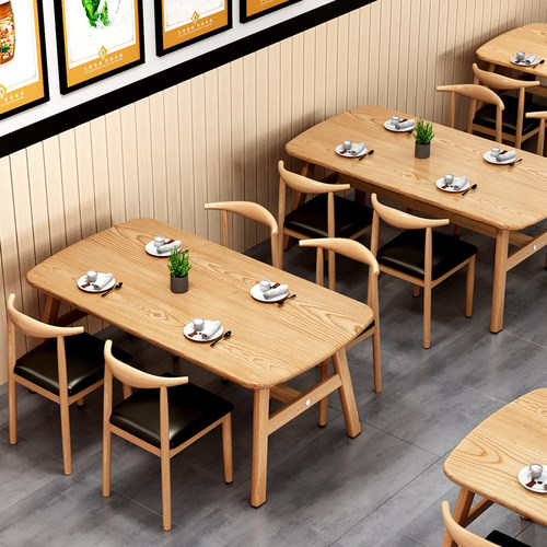 速发餐桌家用小户型小吃快餐店桌椅餐饮商用椅吃桌子食堂一桌四饭