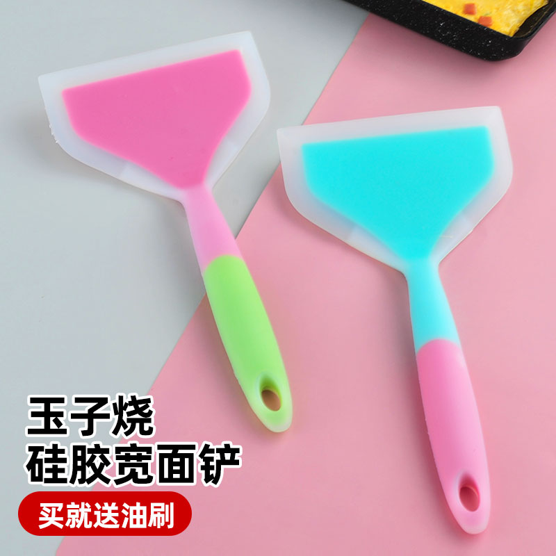 速发玉高温耐子烧锅铲硅胶铲不粘锅专用铲子鸡蛋平底煎锅炒铲菜锅