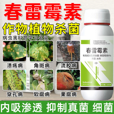 春雷霉素细菌性病害杀菌剂软腐病角斑病疮痂病溃疡病果蔬杀菌农药