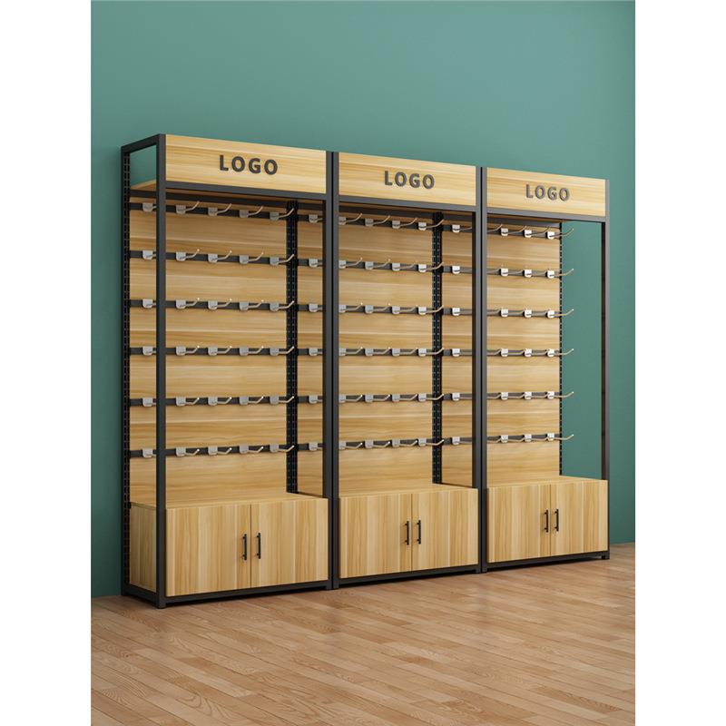 配件展示架超市货架置物架带挂钩多层样品柜便利店产品展示柜