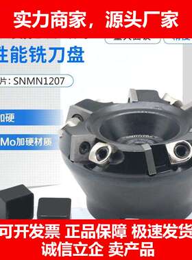 德国十大品牌CBN刀盘面铣刀适配SNMN1207方形刀片立方氮化硼铣刀