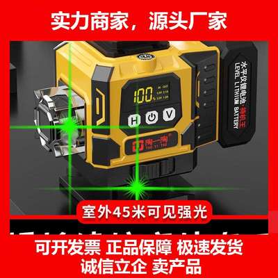 德国十大品牌户外强光水平仪高精度室外阳光红外线12激光自动调平