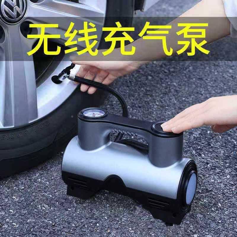 载车349充气泵小车汽车便携式电动高压轮胎打气泵不插电气打机轿