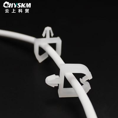 小型线夹固定座扣式方型线夹MWS-10插销式电线固定座PCB板束线器