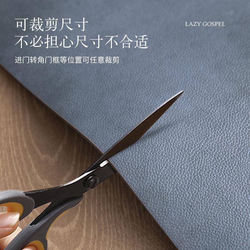 回进门尘美式格子地垫防水厚防污防地垫家用防脏垫子可裁剪免洗高