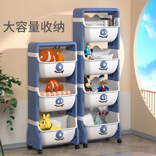 儿童w7WMaQbM架菜玩具纳家用卧室小推车收厨房蔬置物架果蔬