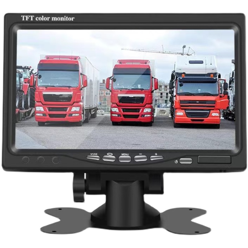 货车后视倒车影像12伏24V收割机数字高清7寸P9寸支架液晶屏显示器