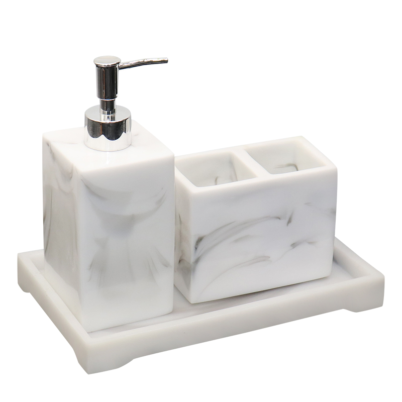 欧式样板房卫生间软装饰品u摆件洗手液瓶托盘卫浴洗漱用品套装酒