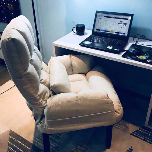 电脑沙发椅家用可躺办公室u折叠靠背午休椅子宿舍电竞椅懒人沙发