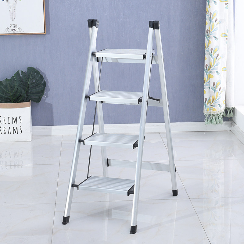 家用折叠四步梯三步梯折叠人字梯子加厚J铁梯子新品工具架梯子包