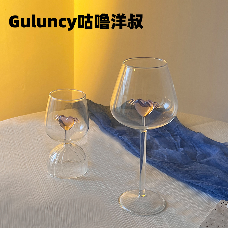 设计款红酒杯套装家用轻奢高档水晶H玻璃大肚醒酒器葡萄高脚杯