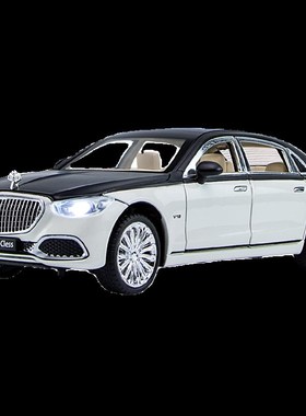 迈巴赫S680仿真车模型办公室客厅桌面装饰品摆R件酒柜玄关柜子摆