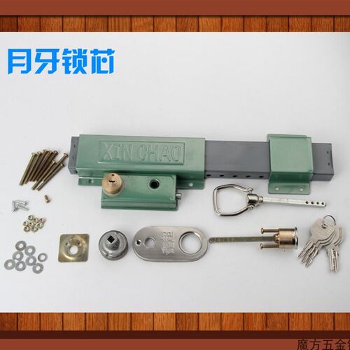 大门锁212方钢齿条锁庭u院防盗门农村老式双开门木门铁门锁整套