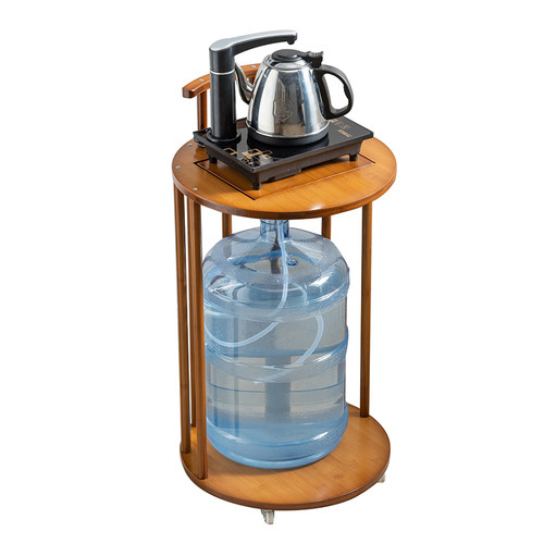 客厅小推车厨房可移动置物架夹缝储D物架茶水柜家用小茶柜自动烧