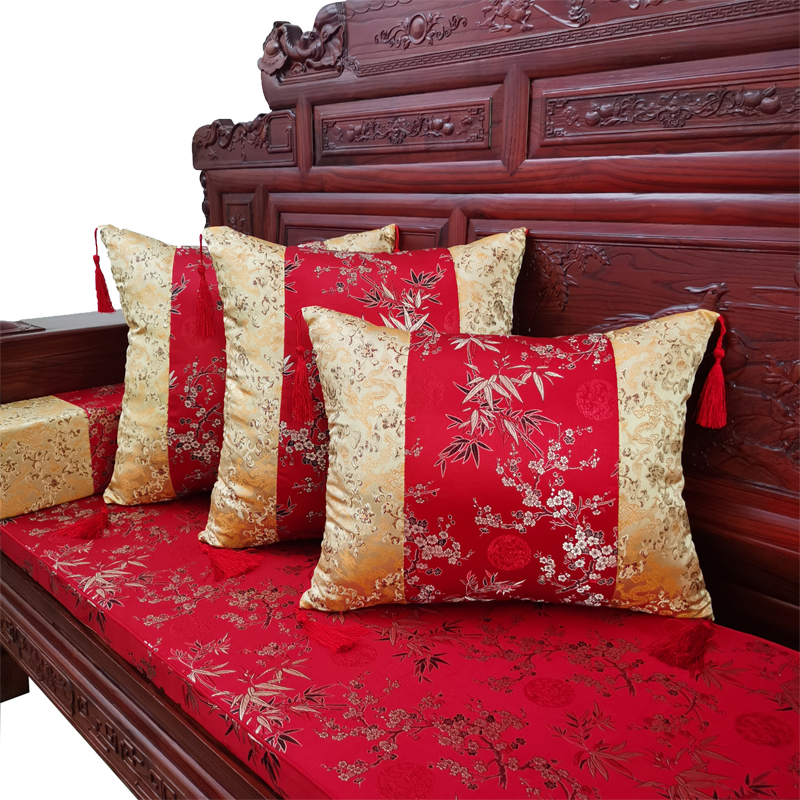 红木椅子b坐垫餐椅垫定做中式棕榈沙发垫冬套子家具硬椰棕椅垫防