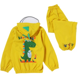 儿童雨衣男女童幼儿园p宝宝雨披雨裤套装加厚全身防护分体式上学