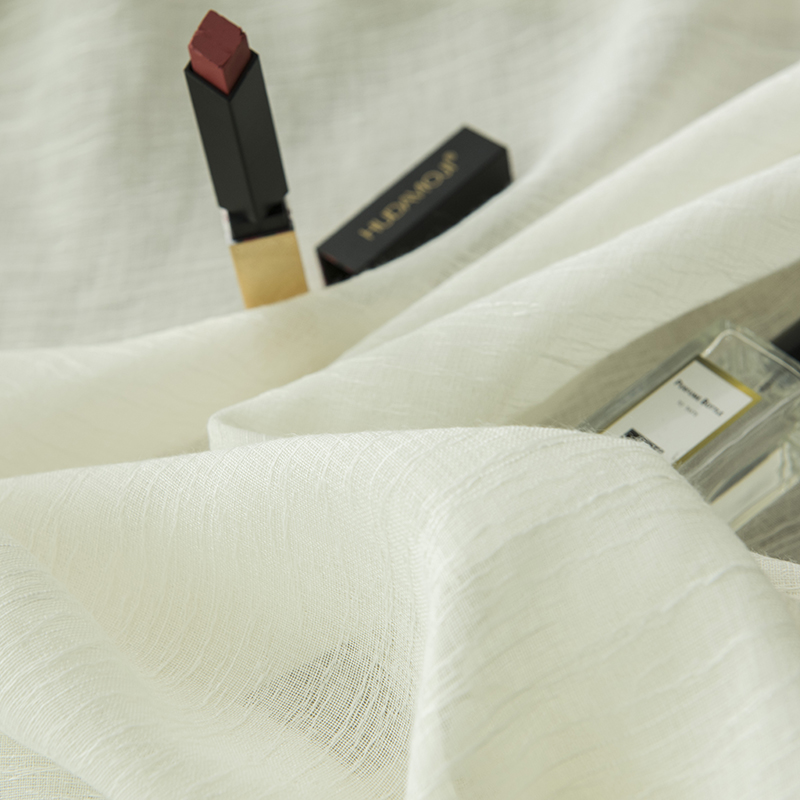 免打孔伸缩杆款透光不透人t纱帘窗帘门帘卧室客厅阳台厨房隔断落