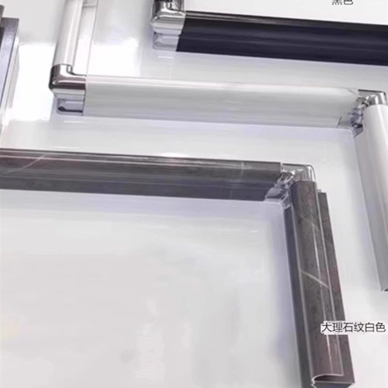 砖夹橱柜铝合金罗马封边下挂瓷砖打灶台面挡N水收边包边卡槽条铝