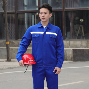 劳保服K工装 佰益防酸碱防静电男女工作服套装 车间防酸服石化油气