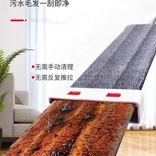 新款免手洗大号平板拖把干湿两用酒店商J用懒人家用一拖净粘扣式