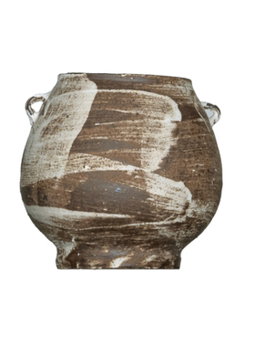 侘寂风样板间装饰品组合客厅玄z关摆设陶艺花瓶茶叶罐书房书柜摆