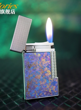 calories卡路冰晶钛合金充气朗声充气打火机黄铜送男友领导生日礼