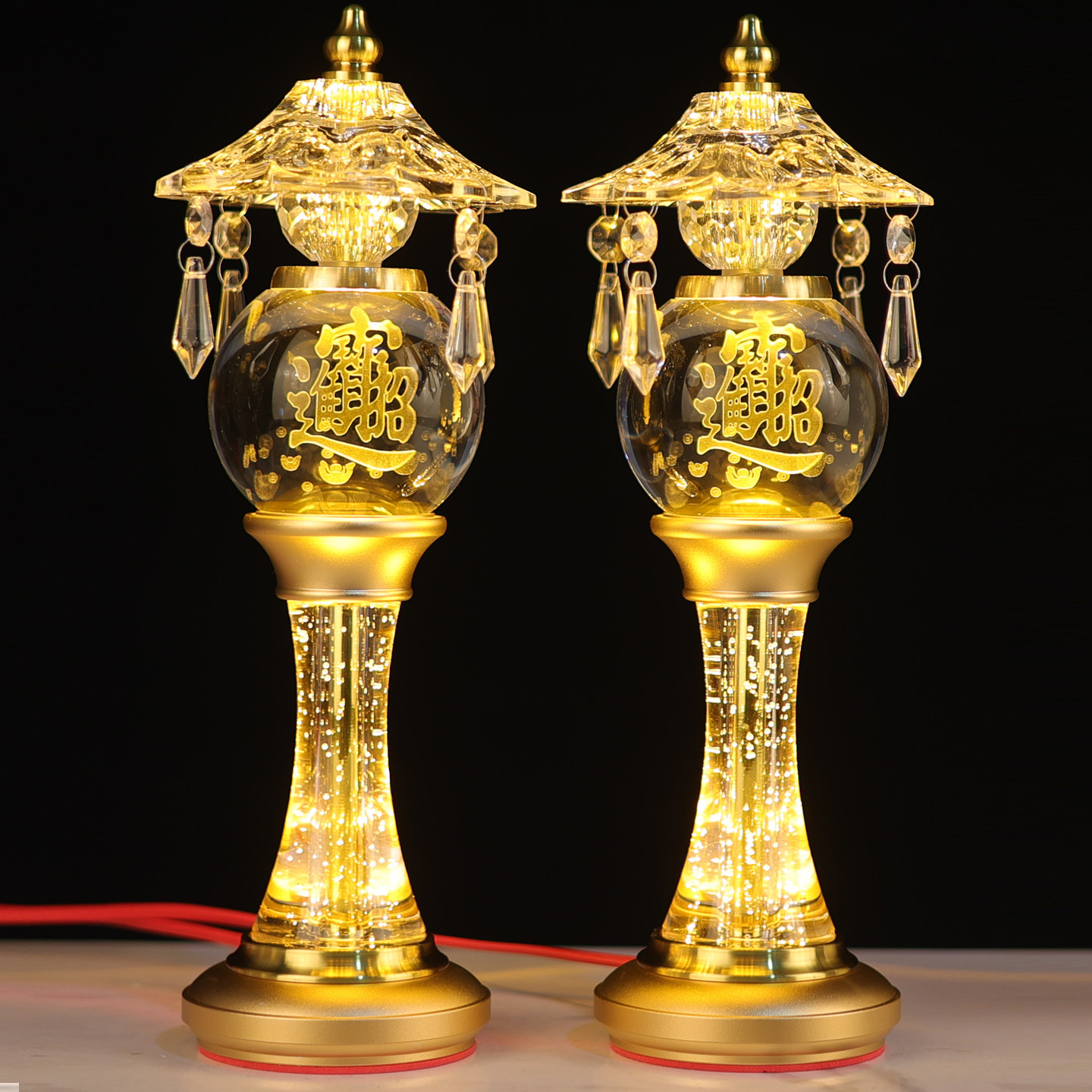 LED七彩荷花佛前供灯2025年限定