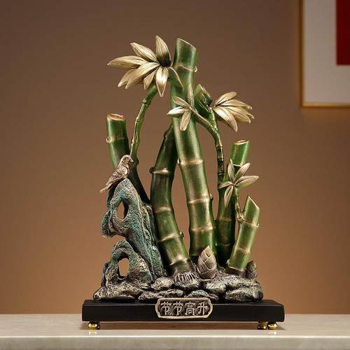 节节高升富贵竹新中式客厅摆件高端大气玄关酒柜电视柜家居装饰品