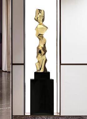 现代轻奢简约大型雕塑摆件大堂过道玄关落地样品屋展示中心装饰品