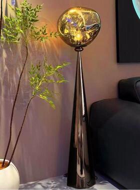 计师设DXY轻熔岩大客厅沙奢发旁落地灯装饰酒店别墅卧室围灯氛饰