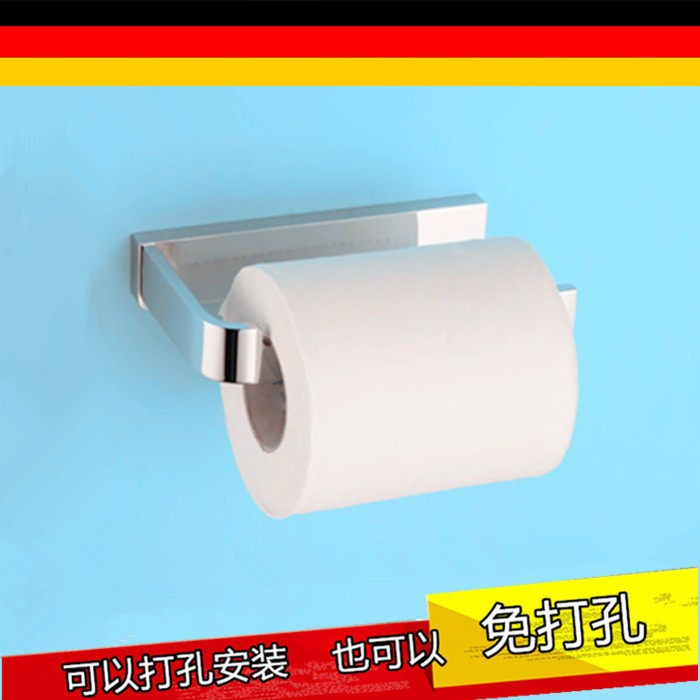 出口德国厕所全铜实心无盖卷纸架洗手间纸巾架卫生间厕纸架抽纸架