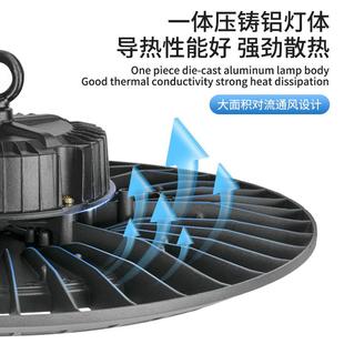防U水FOYQ F工矿灯高亮0W车间照明灯具L1ED足瓦天棚飞碟0灯 UFO
