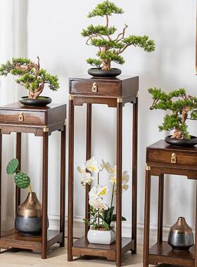 中式花厅架阳台花架置盆物子架实木花61890架花架客落地式花台架