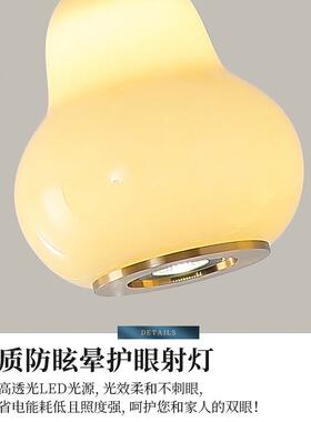 楼吊灯简梯约创意中式YJR式楼别墅中空客厅挑空旋转楼梯间长新吊