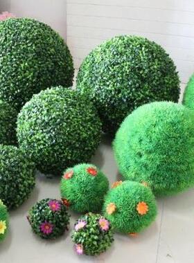 仿真工程米园兰草球仿真米兰彩球装家居酒店商场饰井盖大草球盖林