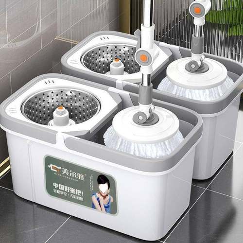 用美尔雅旋转拖把干湿两用免手吸洗加大加厚家水旋转拖懒无品牌/