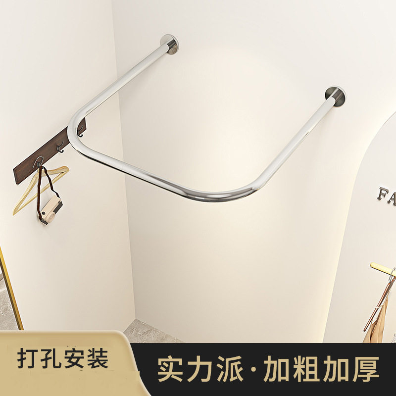 商场服装店墙角简易试衣间挂衣架