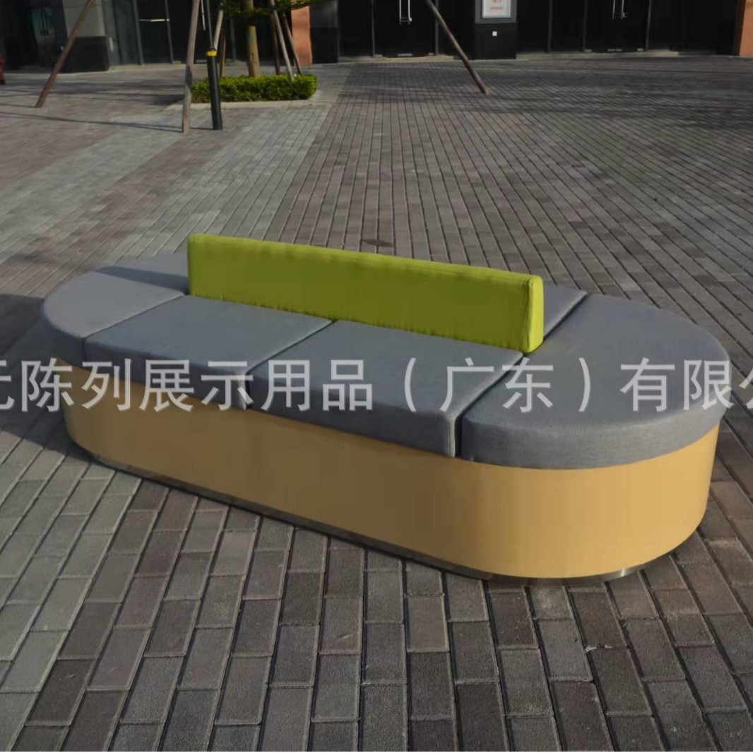 皮革实木商用卖场休息沙发