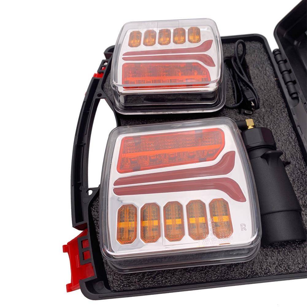 无线光导款带磁铁红黄罩壳3尾灯TL-W34新款4LD号卡车货车刹E车信